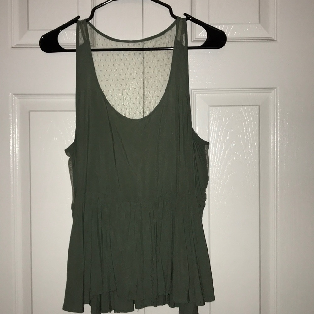 Olive Green Tank Top! Size M